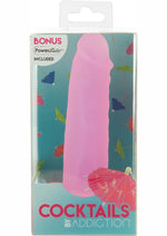 Load image into Gallery viewer, Addiction Cocktails Vibrating Silicone Dildo - Purple/Purple Cosmo - 5.5in
