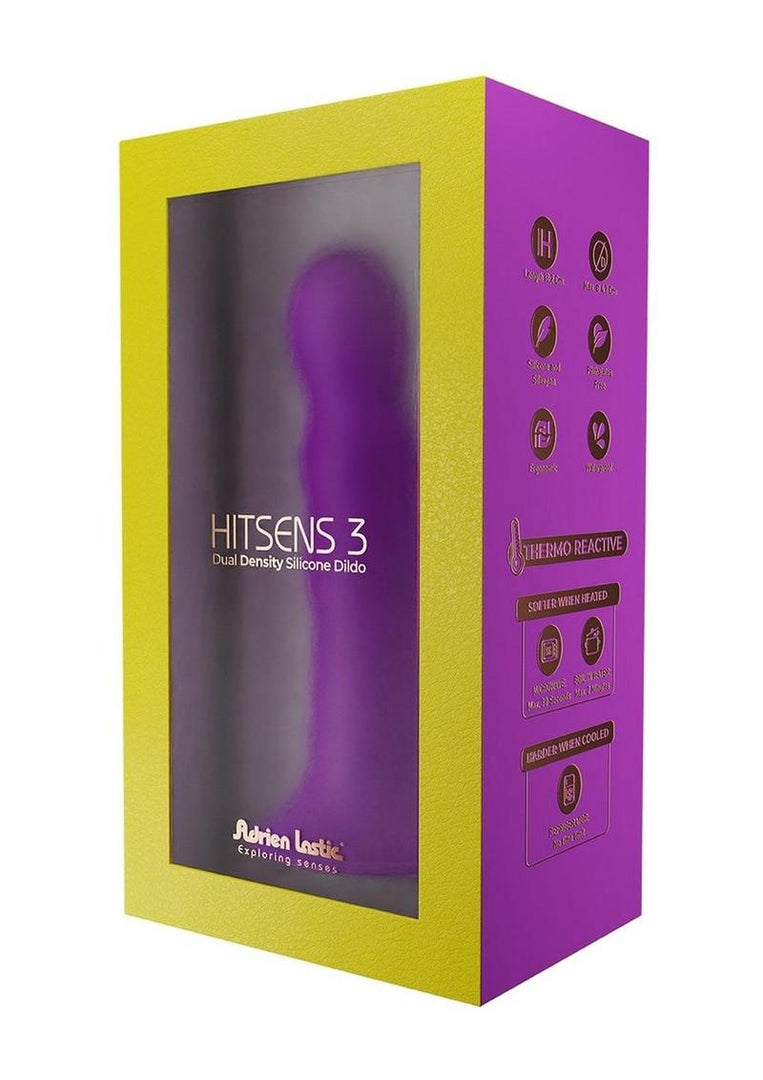 Adrien Lastic Hitsens 3 Dual Dense Silicone Dildo - Purple