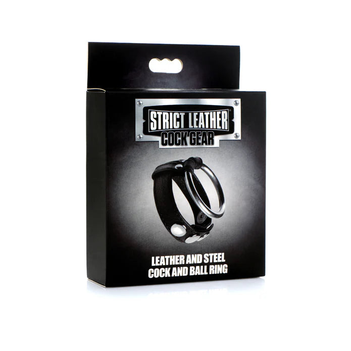 Strict Leather and Steel Cock and Ball Ring