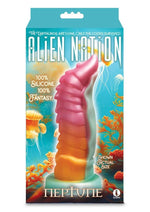 Load image into Gallery viewer, Alien Nation Neptune Silicone Dildo - Magenta/Orange/Purple
