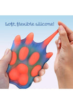 Load image into Gallery viewer, Alien Nation Pantera Silicone Rechargeable Glow In The Dark Clitoral Vibrator with Remote Control - Blue/Glow In The Dark/Orange