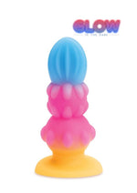 Load image into Gallery viewer, Alien Nation Sprite Jr. Silicone Anal Plug - Blue/Pink/Yellow
