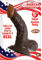 Load image into Gallery viewer, All American Whoppers Dildo with Balls - Chocolate - 5in
