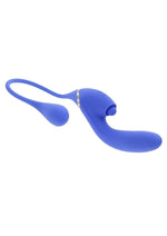 Load image into Gallery viewer, All In Rechargeable Silicone Dual Vibrator - Blue
