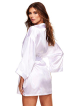 Load image into Gallery viewer, All Satin Robe - White - One Size
