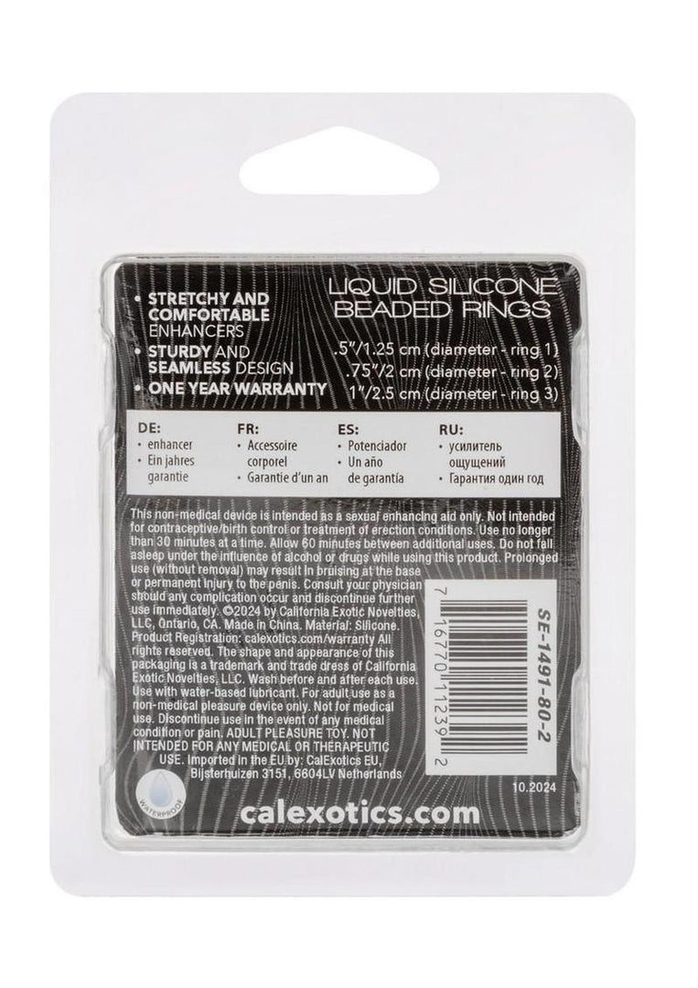 Alpha Liquid Silicone Beaded Rings