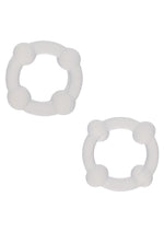 Load image into Gallery viewer, Alpha Liquid Silicone Double Stacker Rings - Clear
