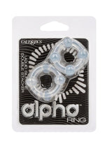Load image into Gallery viewer, Alpha Liquid Silicone Double Stacker Rings - Clear
