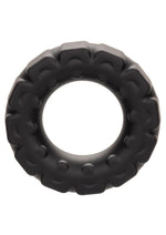 Load image into Gallery viewer, Alpha Liquid Silicone Prolong Tread Cock Ring - Black
