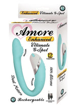 Load image into Gallery viewer, Amore Enhanced Ultimate G-Spot Rechargeable Silicone Vibrator - Aqua/Blue