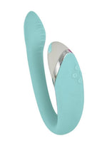 Load image into Gallery viewer, Amore Enhanced Ultimate G-Spot Rechargeable Silicone Vibrator - Aqua/Blue