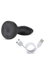 Load image into Gallery viewer, Anal Adventure Platinum Drive Butt Plug Silicone Rechargeable with Remote Control