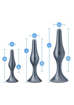 Load image into Gallery viewer, Anal Adventures Matrix Genesis Plug Kit Silicone Anal Plug Set - Stellar
