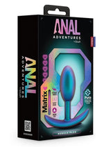 Load image into Gallery viewer, Anal Adventures Matrix Nebula Plug Silicone Anal Plug - Lunar - Blue
