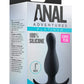 Anal Adventures Platinum Curve Silicone Butt Plug - Black