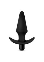 Load image into Gallery viewer, Anal Adventures Platinum Silicone Vibrating Plug - Black