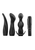 Load image into Gallery viewer, Anal Fantasy Collection Silicone Anal Adventure Kit Waterproof - Black