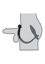 Load image into Gallery viewer, Anal Fantasy Collection Silicone Ass Kicker Plug with Cock Ring Waterproof - Black
