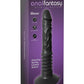 Anal Fantasy Elite Silicone Vibrating Ass Fucker USB Rechargeable Thrusting Dildo - Black