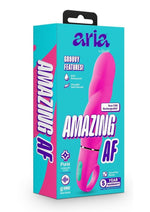 Load image into Gallery viewer, Aria Amazing AF Rechargeable Silicone Vibrator - Fuchsia/Pink
