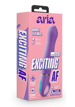 Load image into Gallery viewer, Aria Exciting AF Silicone Rechargeable Vibrator - Blue/Indigo
