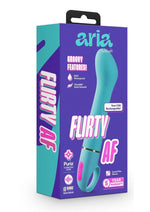 Load image into Gallery viewer, Aria Flirty AF Rechargeable Silicone Vibe - Teal
