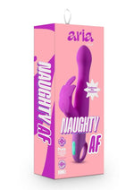 Load image into Gallery viewer, Aria Naughty AF Silicone Vibrator - Plum/Purple
