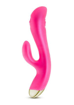 Load image into Gallery viewer, Aria Pleasin&#39; AF Rechargeable Silicone Rabbit Vibrator - Fuchsia/Pink
