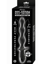 Load image into Gallery viewer, Ass-Sation Deep Dive Contoured Wand Rechargeable Silicone Anal Probe - Black