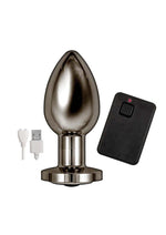 Load image into Gallery viewer, Ass-Sation Remote Control Rechargeable Vibrating Metal Anal Plug