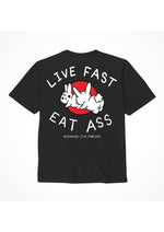 Load image into Gallery viewer, Assholes Live Forever Live Fast Eat Ass T-Shirt - Black - Small