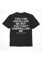 Load image into Gallery viewer, Assholes Live Forever Unfollow Me T-Shirt - Black - Small