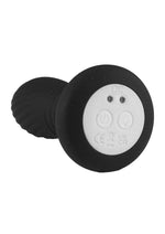 Load image into Gallery viewer, Atomic Thrusting Light-Up Twister Rechargeable Silicone Plug - Black