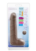 Load image into Gallery viewer, Au Naturel Derrick Dildo - Chocolate - 7in
