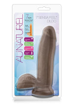 Load image into Gallery viewer, Au Naturel Sensa Feel Dildo - Chocolate - 7in
