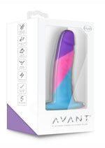 Load image into Gallery viewer, Avant D15 Vision Of Love Silicone Dildo - Multicolor - 5.5in