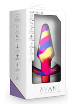 Load image into Gallery viewer, Avant Free Spirit Scarlet Silicone Vibrating Anal Plug - Multicolor