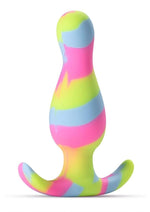 Load image into Gallery viewer, Avant Kaleido Lime Silicone Anal Plug - Multicolor