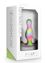 Load image into Gallery viewer, Avant Kaleido Lime Silicone Anal Plug - Multicolor