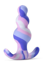 Load image into Gallery viewer, Avant Twilight Blue Silicone Anal Plug - Blue/White