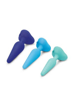 Load image into Gallery viewer, B-Vibe Anal Silicone Training Kit - Blue - 3 Piece