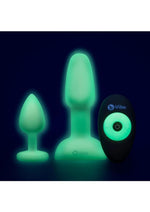 Load image into Gallery viewer, B-Vibe Asstronaut Glow In The Dark Rechargeable Silicone Anal Play Set with Remote