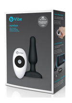 Load image into Gallery viewer, B-Vibe Novice Plug Rechargeable Silicone Anal Plug with Remote Control - Black