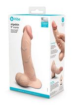 Load image into Gallery viewer, B-Vibe Slipskin Realistic Silicone Curved Dildo - Vanilla - 9in
