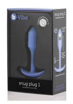 Load image into Gallery viewer, B-Vibe Snug Plug 1 Silicone Weighted Butt Plug - Purple/Violet