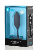 Load image into Gallery viewer, B-Vibe Snug Plug 2 Silicone Weighted Anal Plug - Black