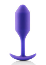 Load image into Gallery viewer, B-Vibe Snug Plug 2 Silicone Weighted Anal Plug - Purple
