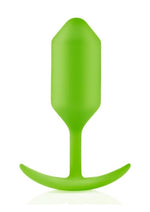 Load image into Gallery viewer, B-Vibe Snug Plug 3 Silicone Weighted Anal Plug - Green/Lime
