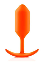 Load image into Gallery viewer, B-Vibe Snug Plug 3 Silicone Weighted Anal Plug - Orange