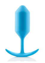 Load image into Gallery viewer, B-Vibe Snug Plug 3 Silicone Weighted Anal Plug - Teal